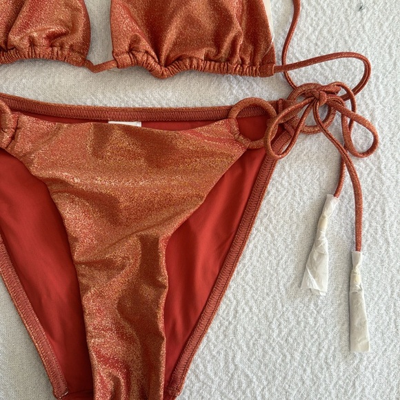 Zimmerman DEVI LUREX RING TIE BIKINI, size 0, $285 - Picture 12 of 12